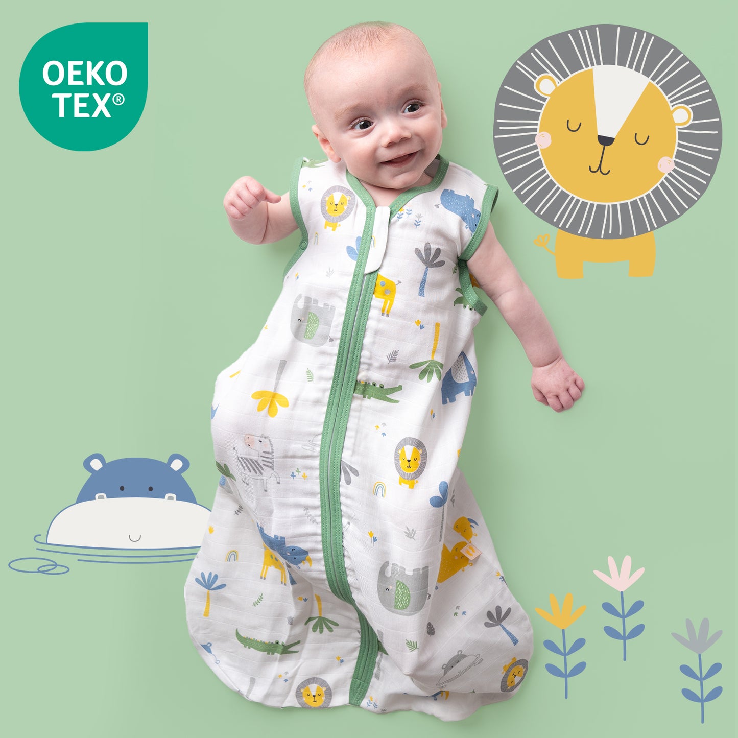 Gigoteuse bébé été - mousseline - 0.5 TOG