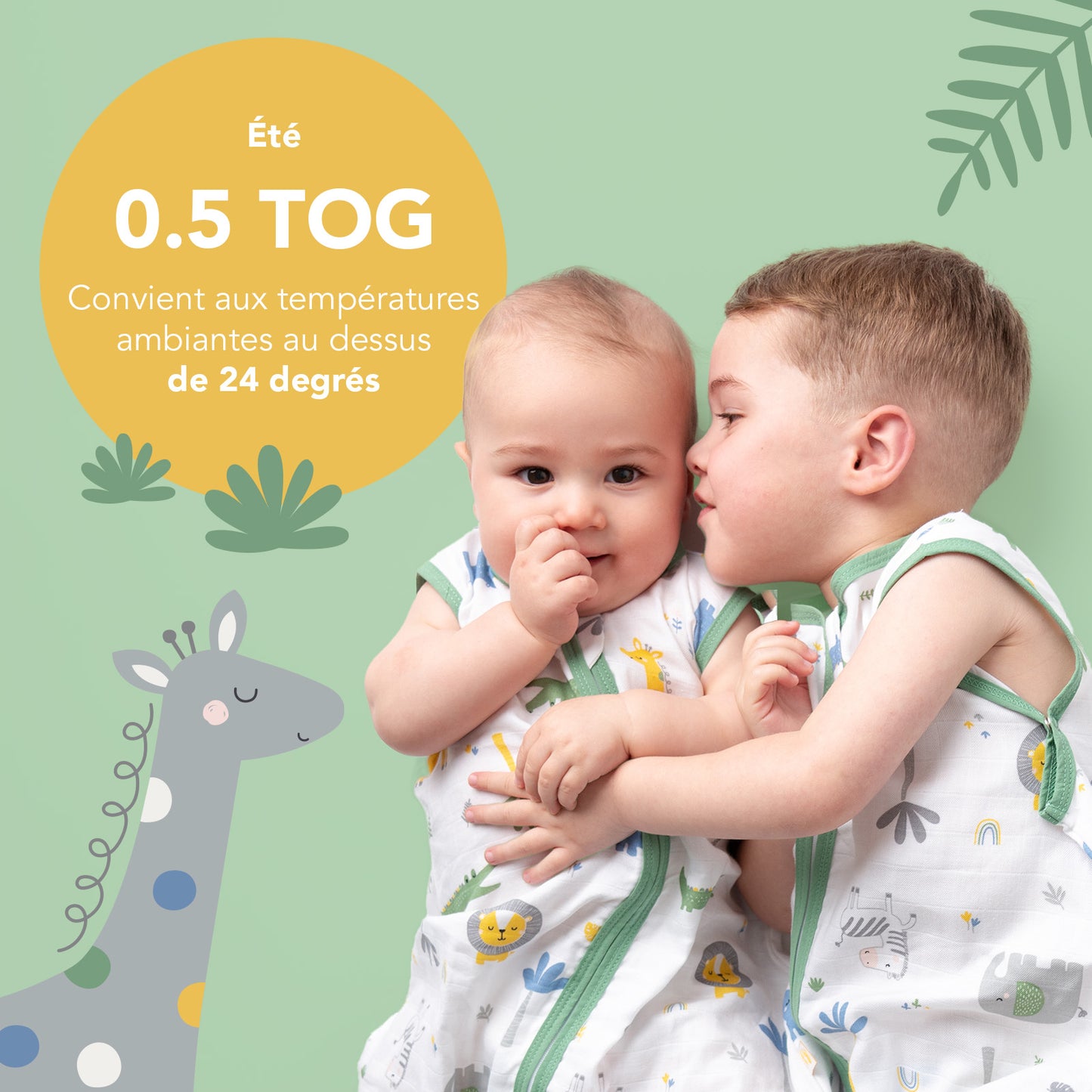 Gigoteuse bébé été - mousseline - 0.5 TOG