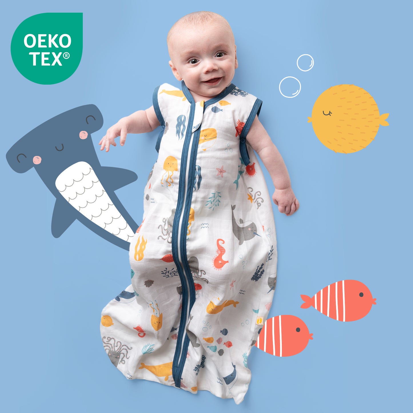 Gigoteuse bébé été - mousseline - 0.5 TOG