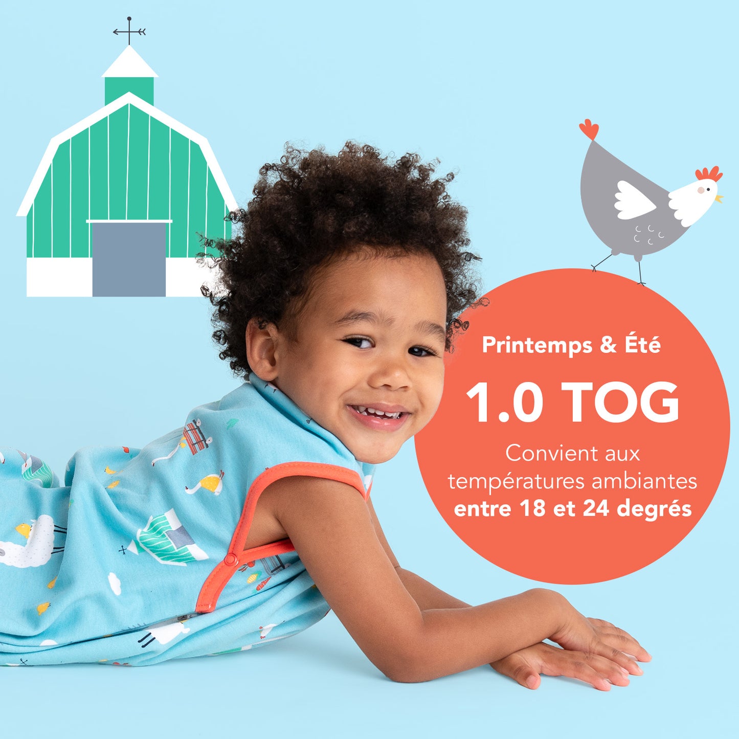 Gigoteuse bébé été & mi-saison - 100% bio - TOG 1