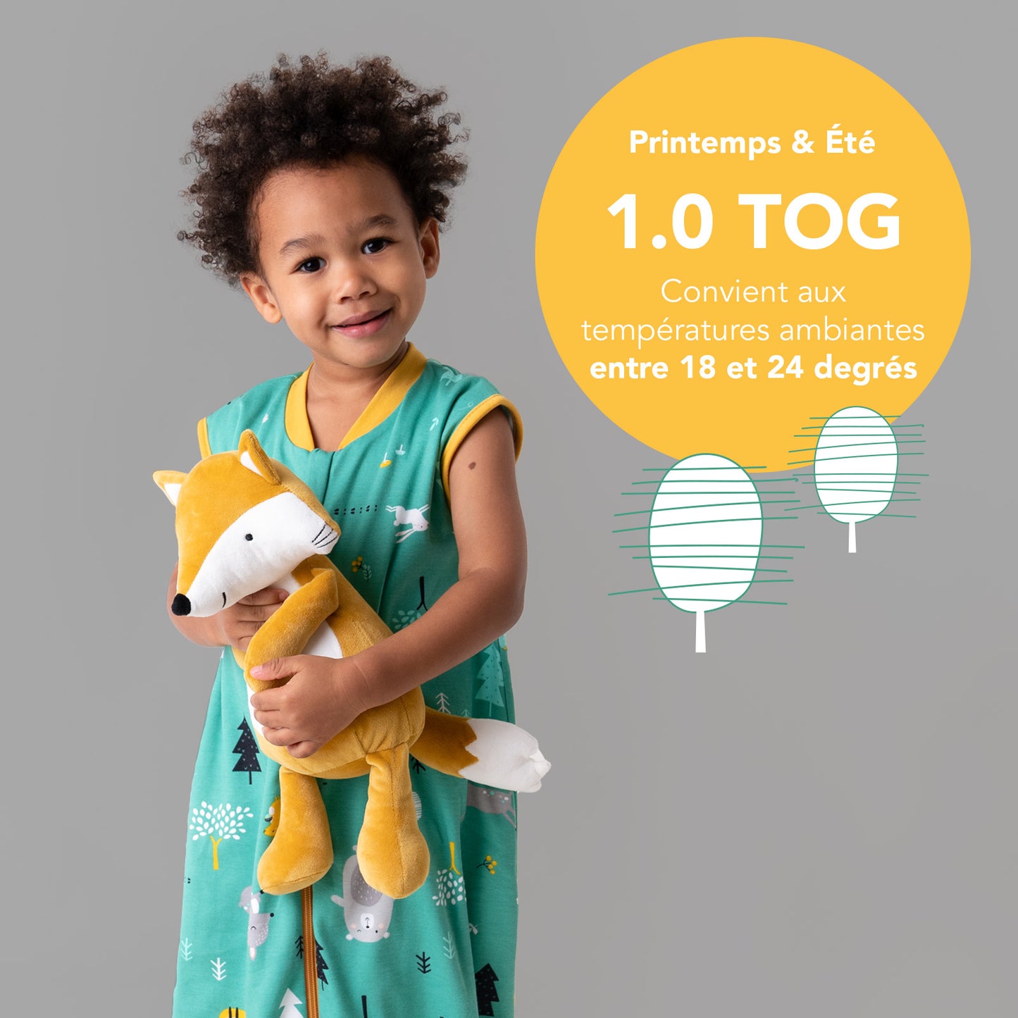 Gigoteuse bébé été & mi-saison - 100% bio - TOG 1