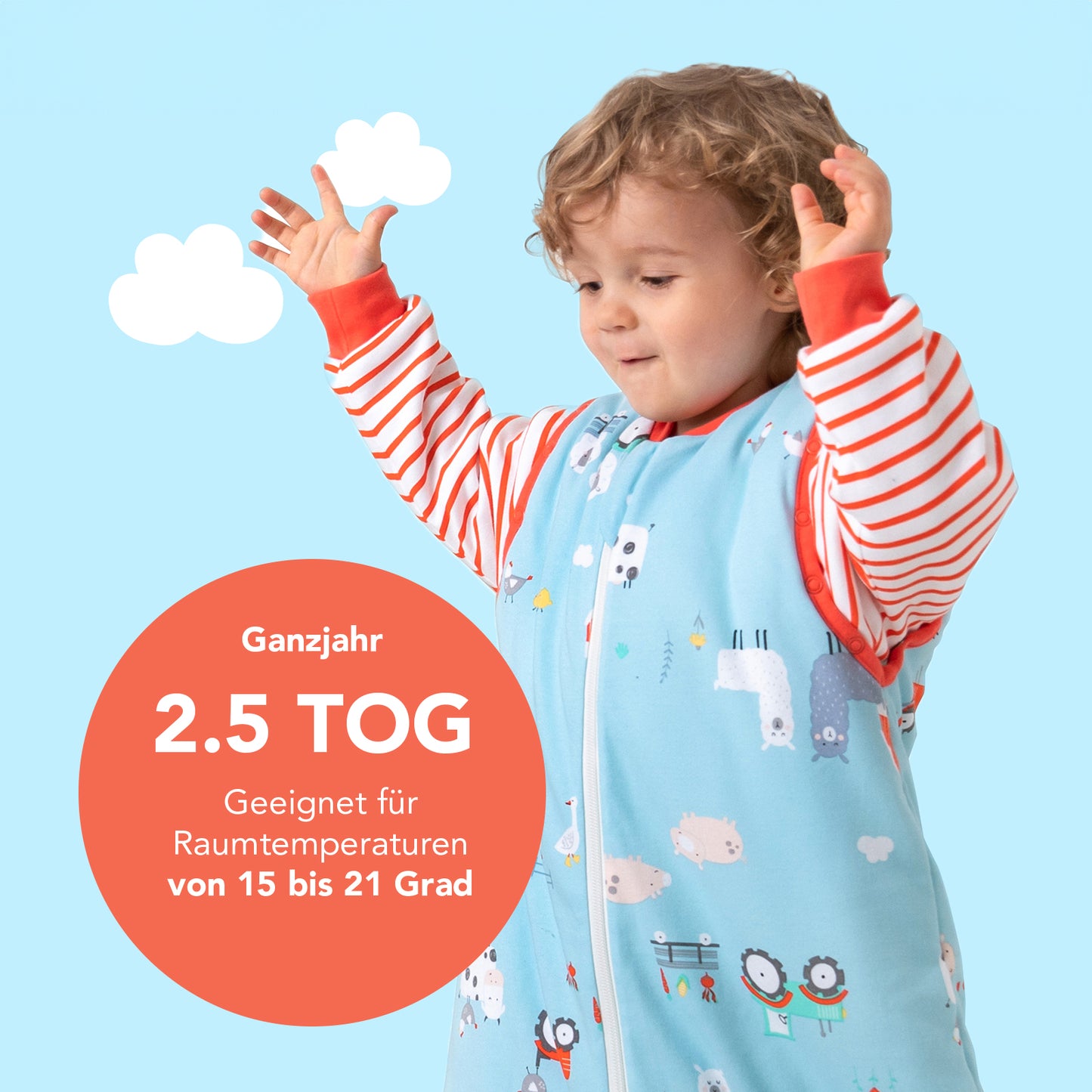 Gigoteuse bébé - 100% bio - toutes saisons - 2.5 TOG