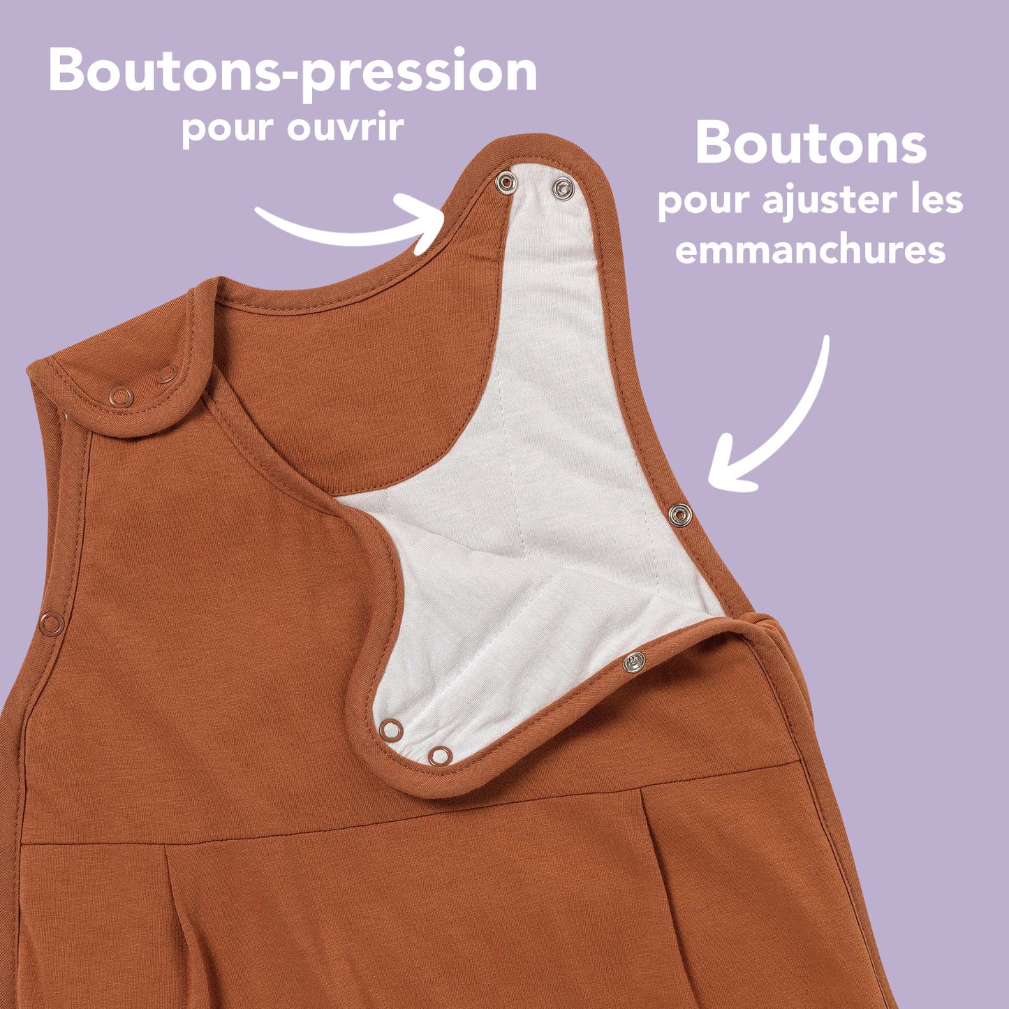 Gigoteuse bébé toutes saisons - unie - 2.5 TOG