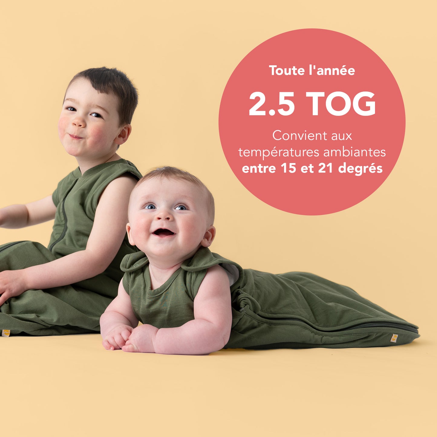 Gigoteuse bébé toutes saisons - unie - 2.5 TOG