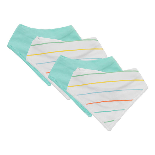 Bandana pour bébé 100% bio - lot de 4