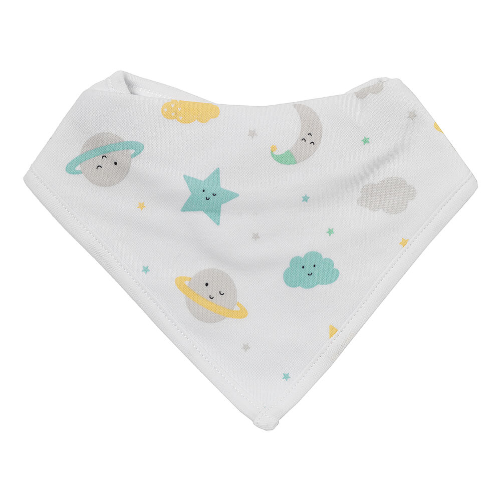 Bandana pour bébé 100% bio - lot de 4