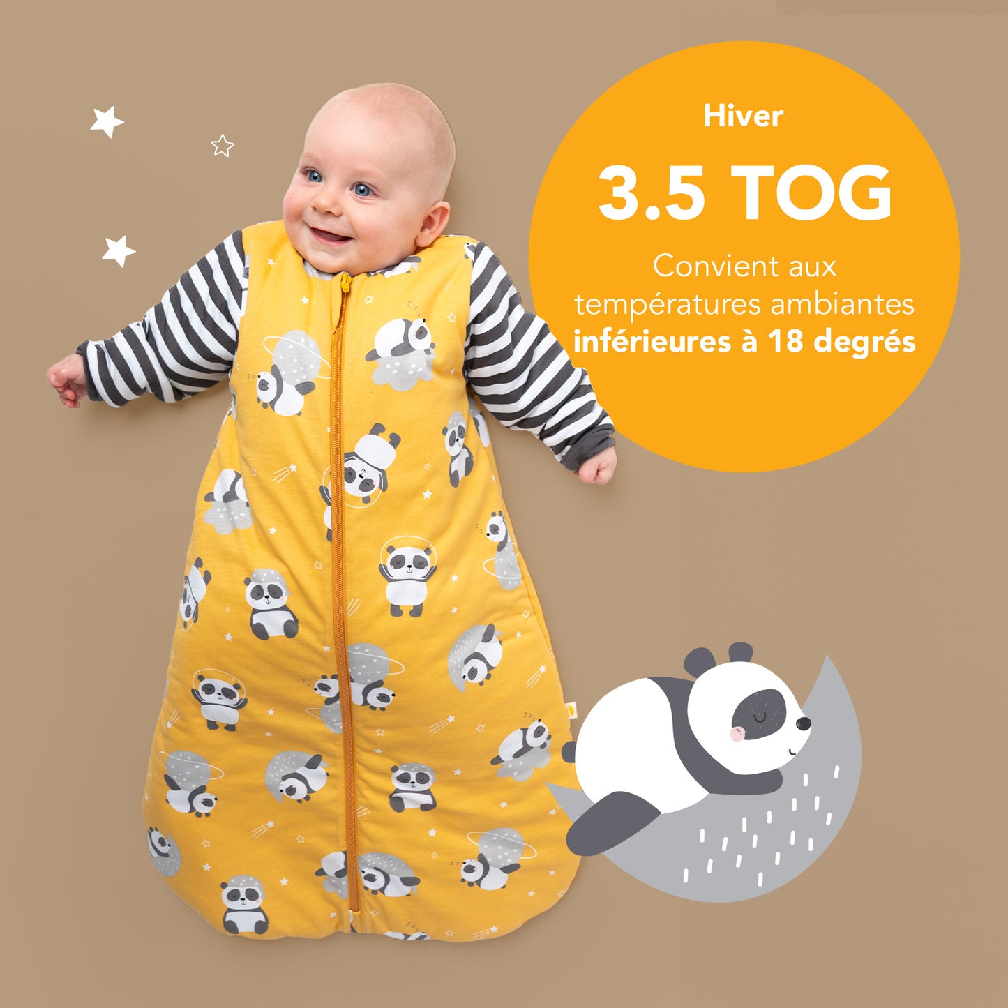 Gigoteuse bébé hiver - 3.5 TOG