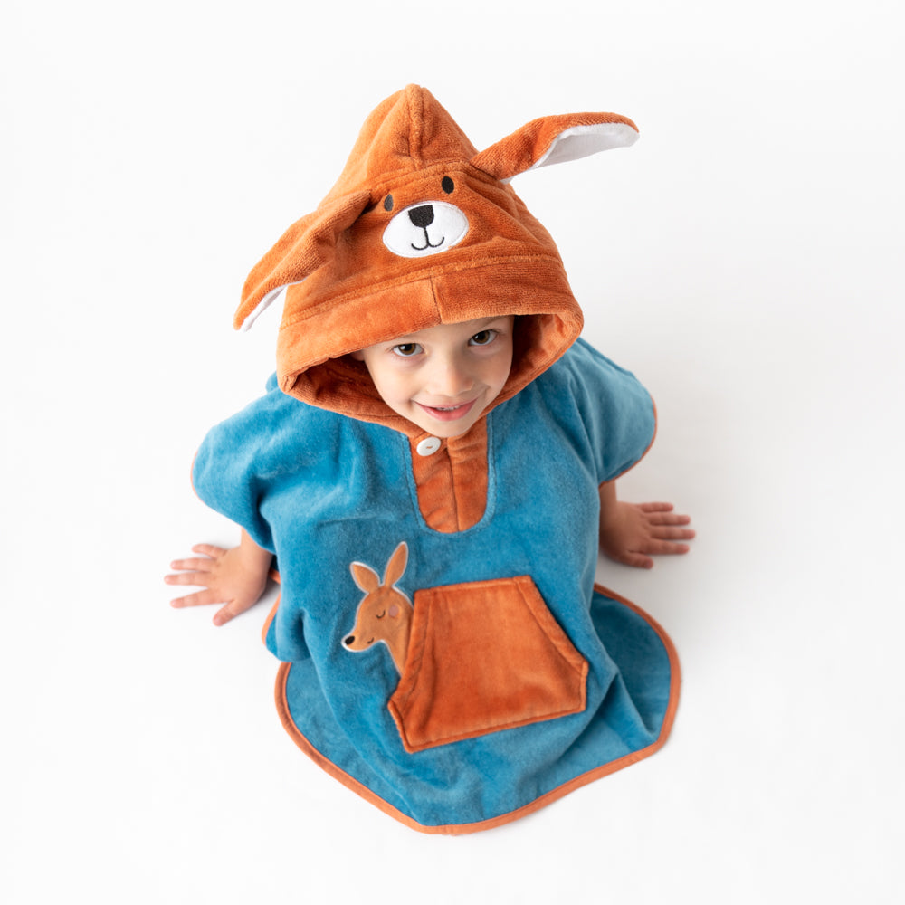 Poncho de bain à capuche pour enfant