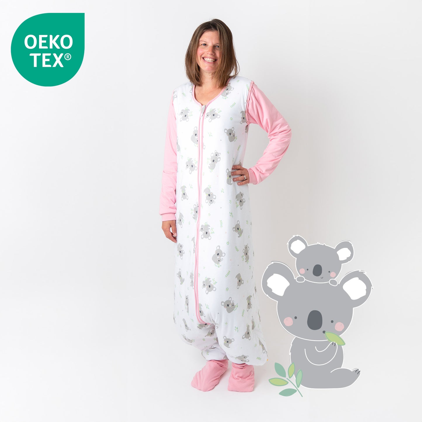 Gigoteuse à pieds adulte - manches amovibles - 2.5 TOG