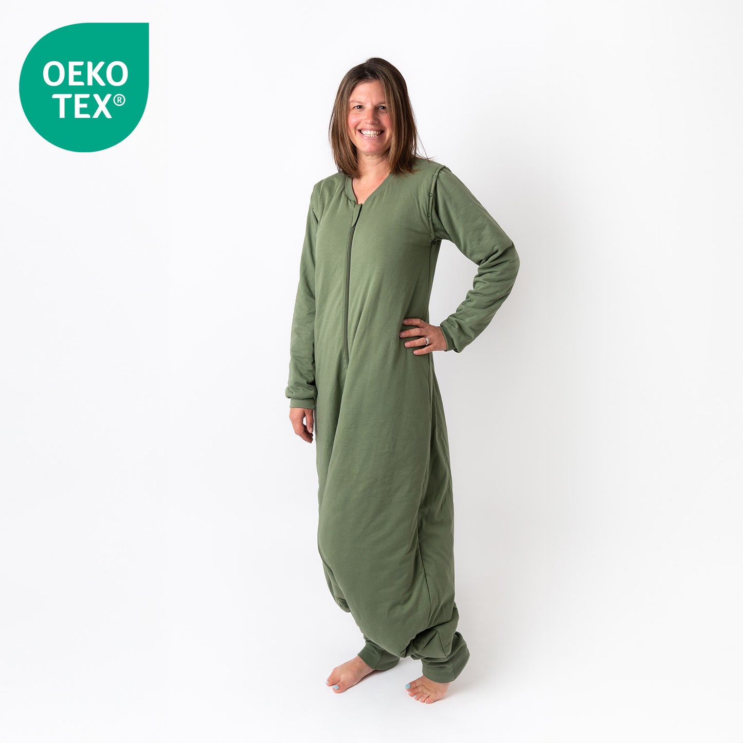 Gigoteuse à pieds adulte - manches amovibles - 2.5 TOG