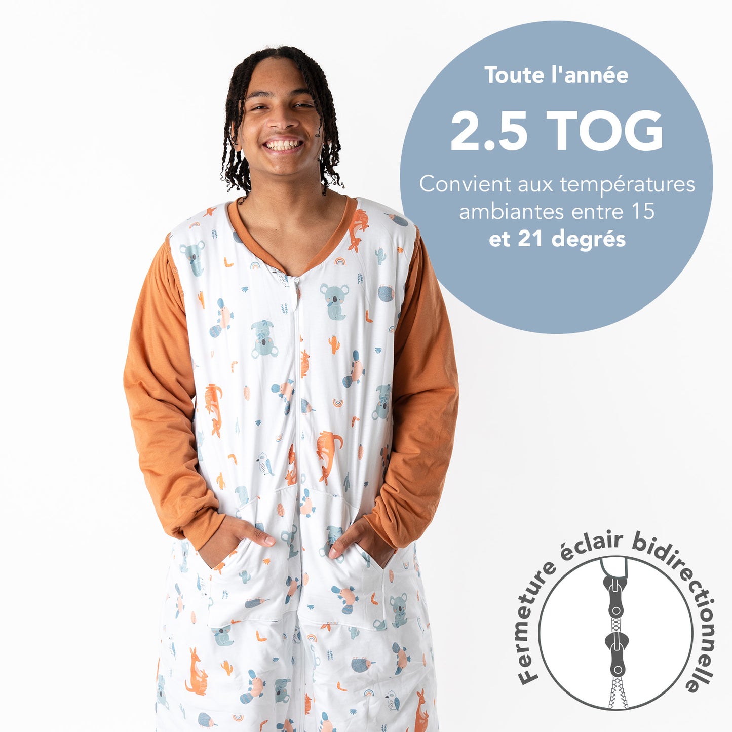 Gigoteuse à pieds adulte 2.5 TOG