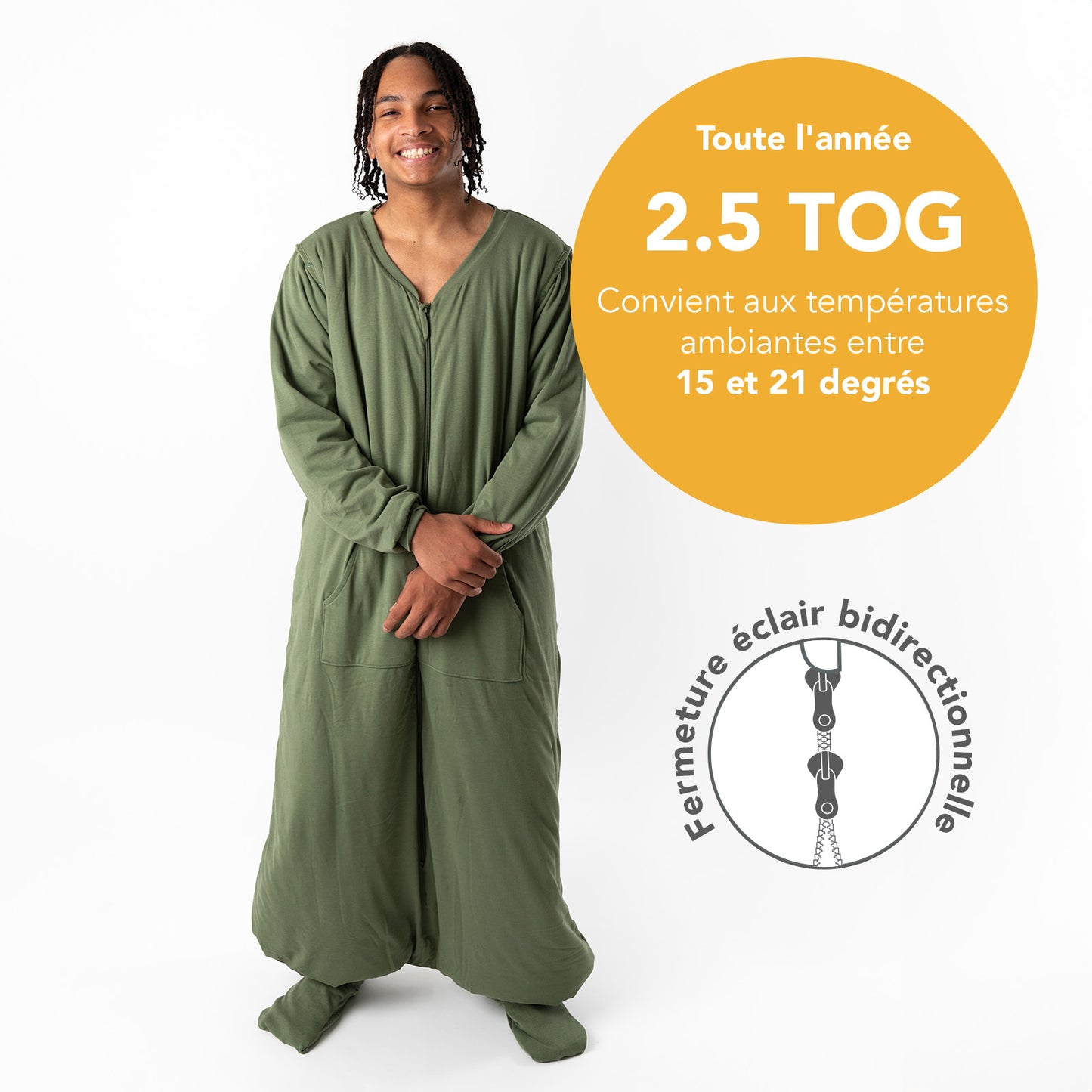 Gigoteuse à pieds adulte 2.5 TOG