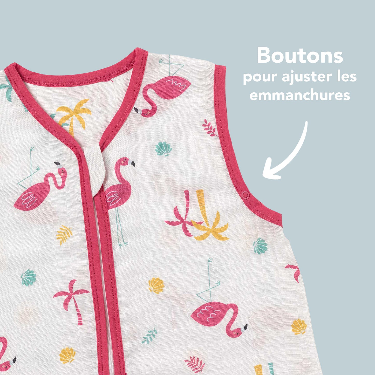 Gigoteuse bébé été - mousseline - 0.5 TOG