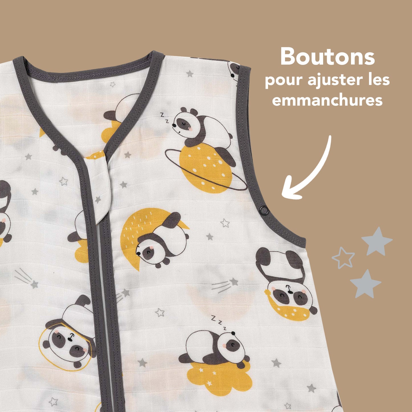 Gigoteuse bébé été - mousseline - 0.5 TOG