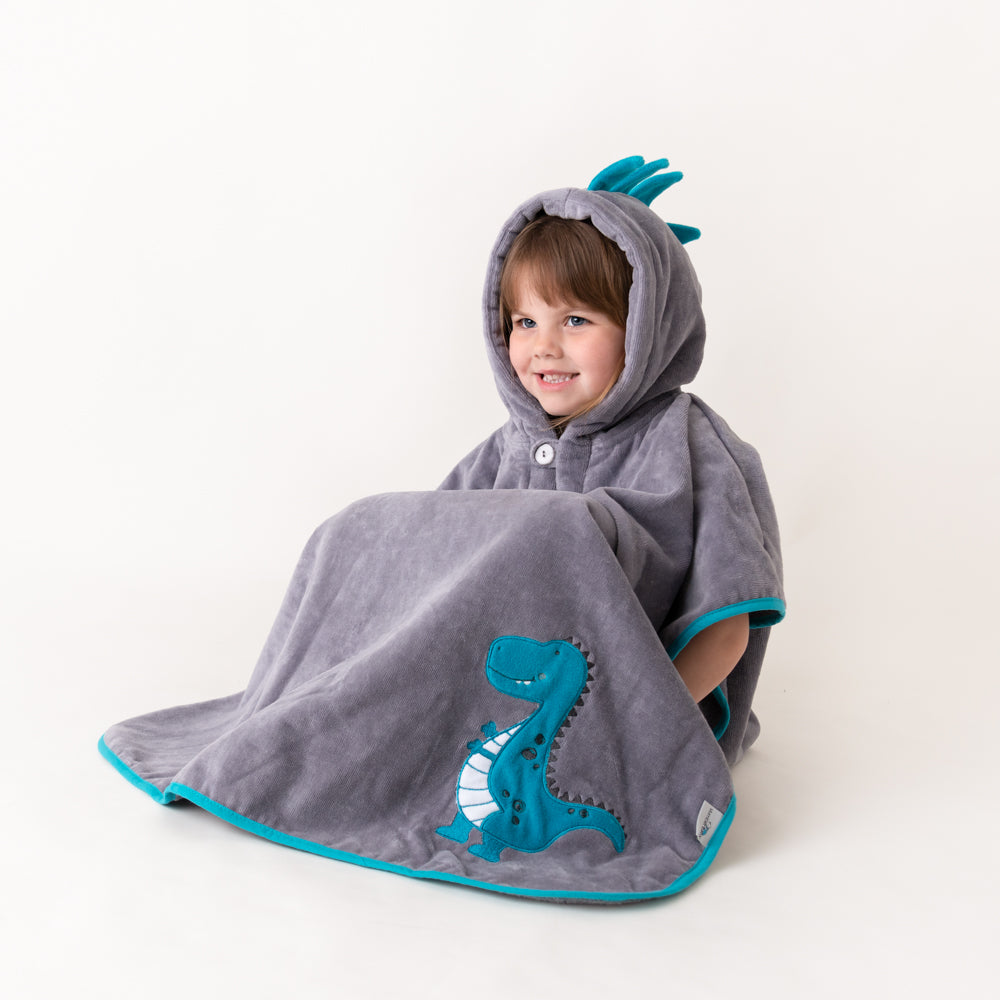 Poncho de bain à capuche pour enfant