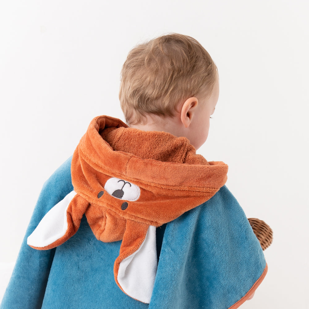 Poncho de bain à capuche pour enfant