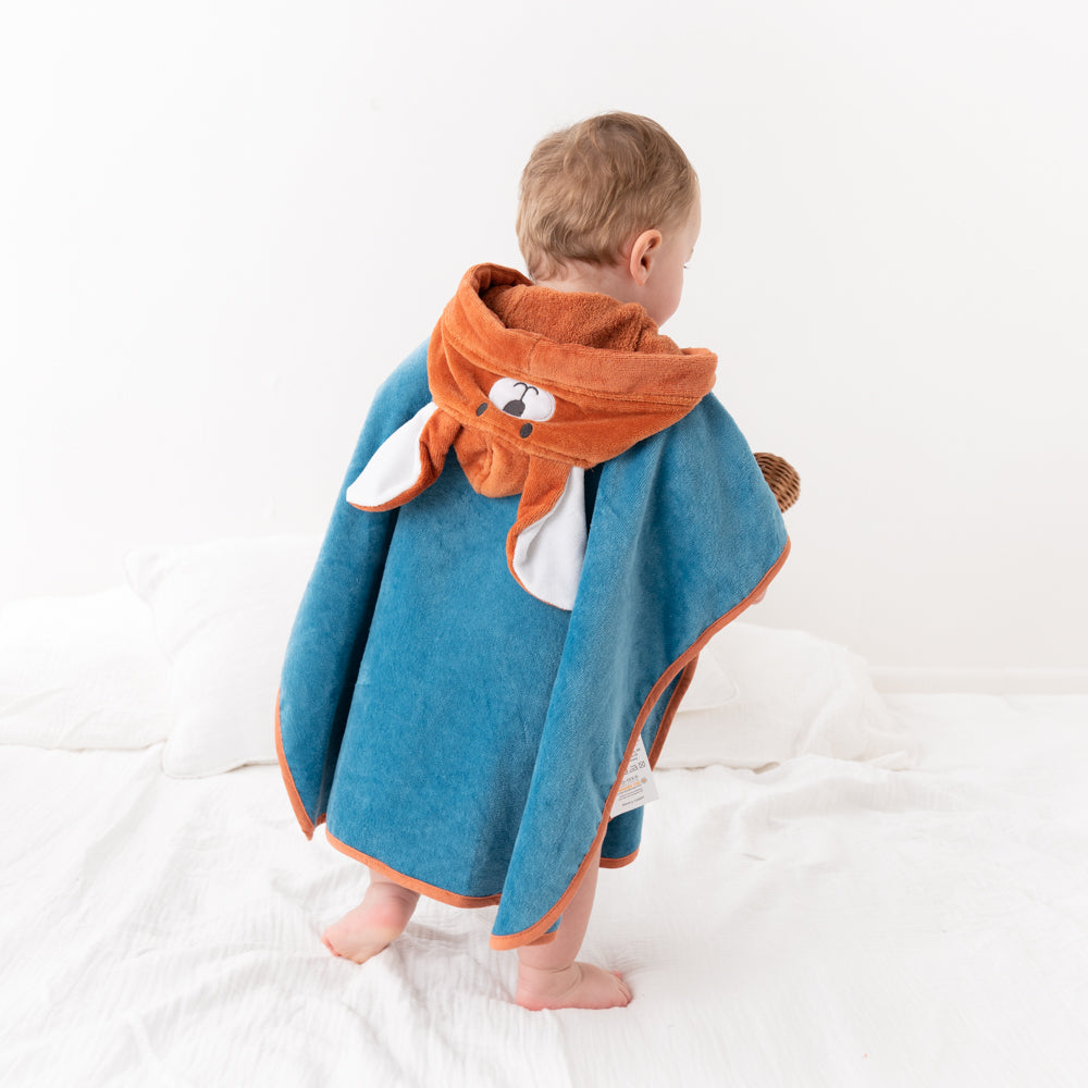 Poncho de bain à capuche pour enfant