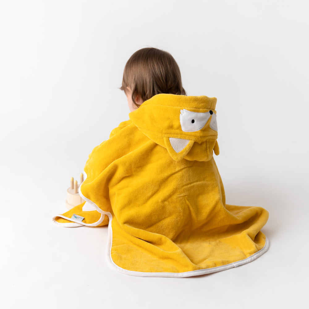 Poncho de bain à capuche pour enfant