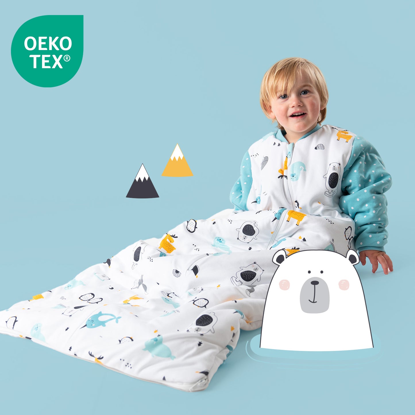 Gigoteuse bébé - 100% bio - hiver - 3.5 TOG