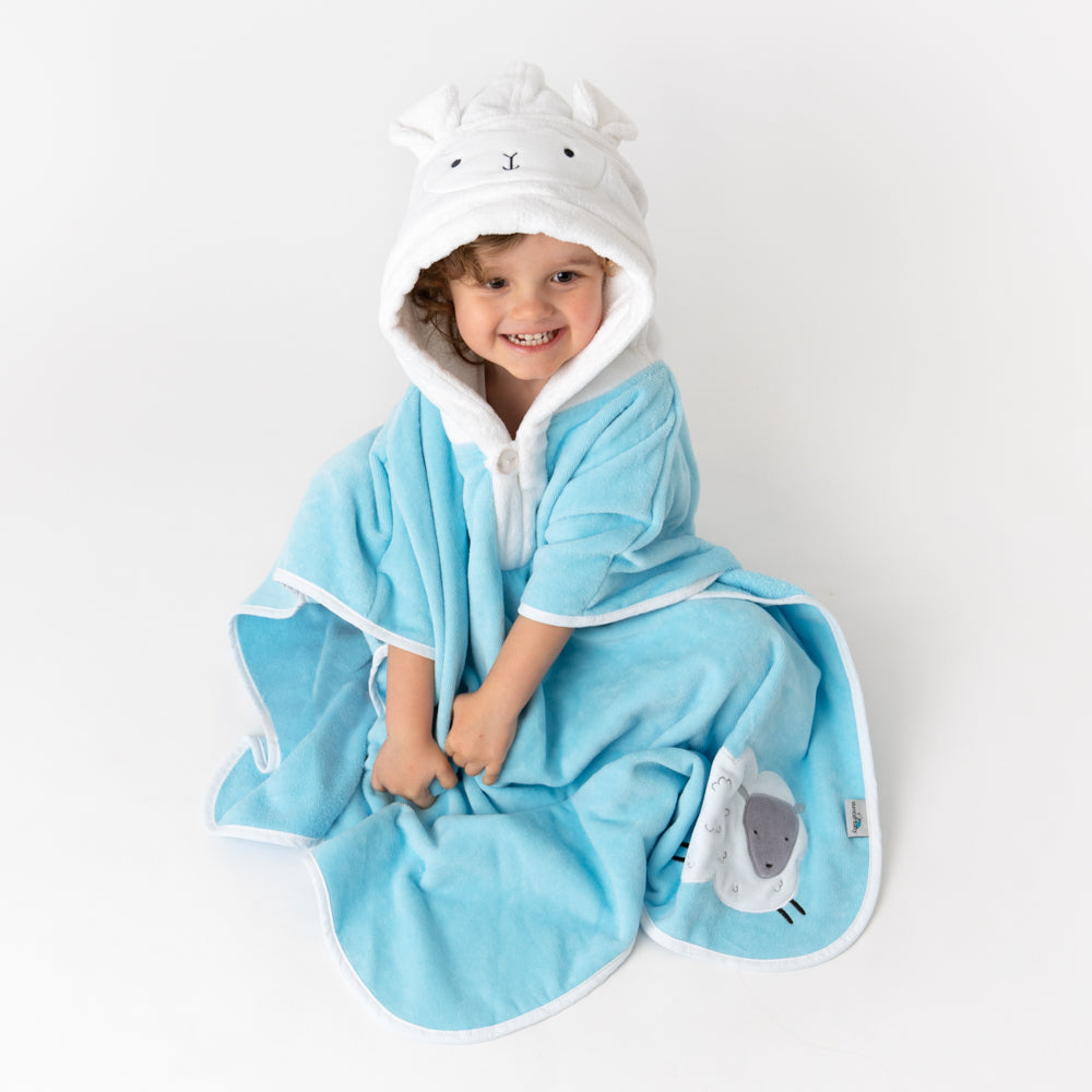 Poncho de bain à capuche pour enfant