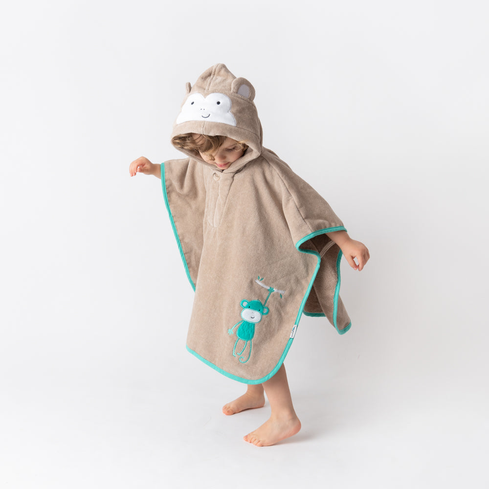 Poncho de bain à capuche pour enfant